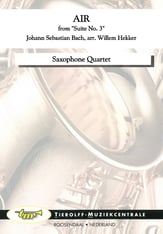 Air - from Suite No. 3 for Saxophone Quartet cover
